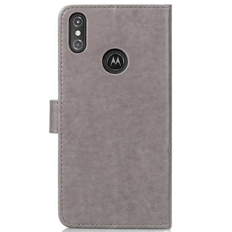 For Motorola One Power (P30 Note) G7 Pressed Flowers Horizontal Flip Leather Case With Magnetic Buckle & Holder & Card Slots & Wallet