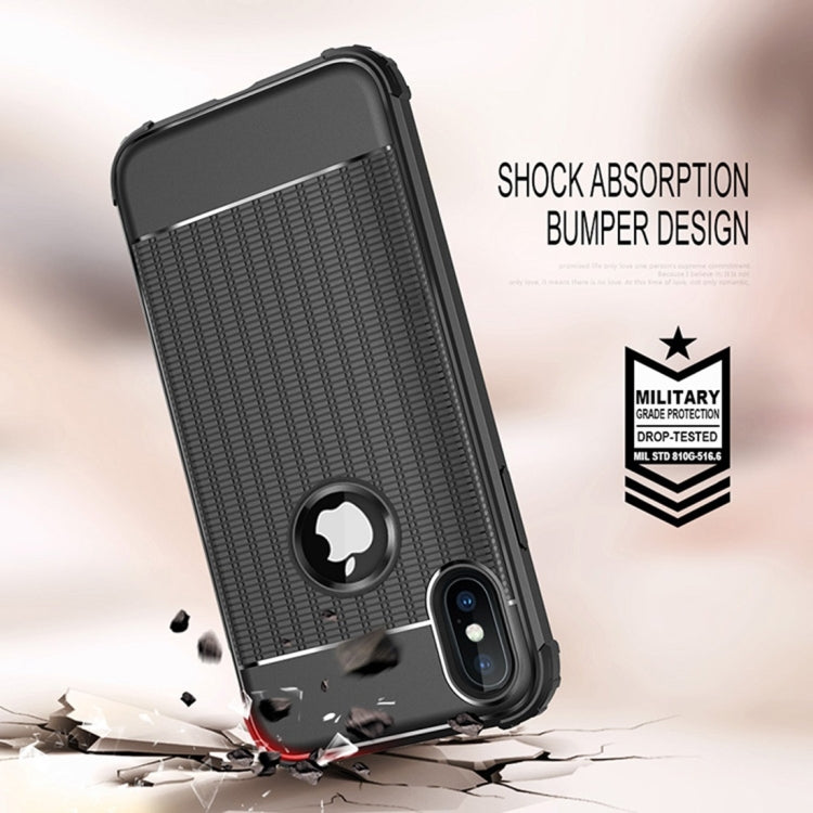 For iPhone XR Shockproof Protective Case (Red)