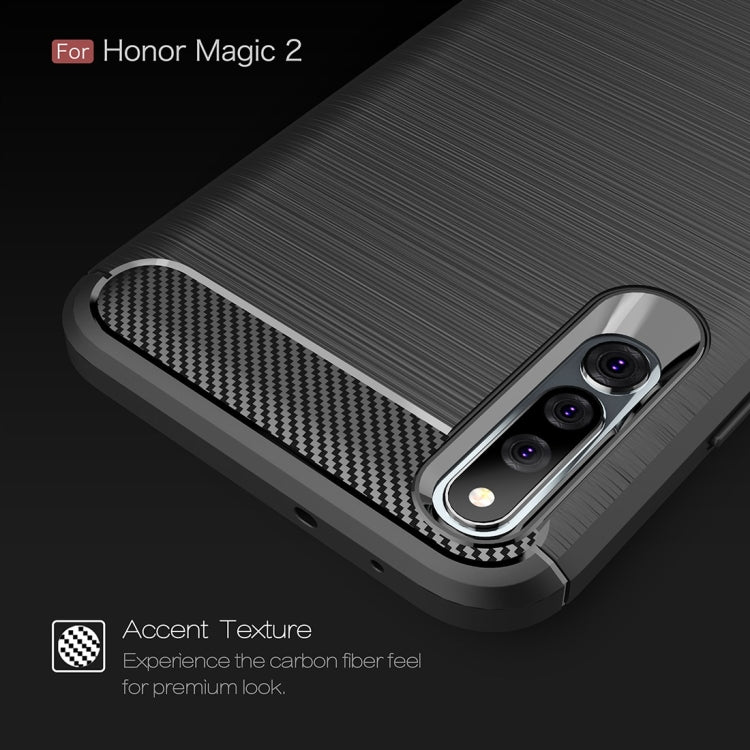 Carbon Fiber Texture TPU Shockproof Case For Huawei Honor Magic 2