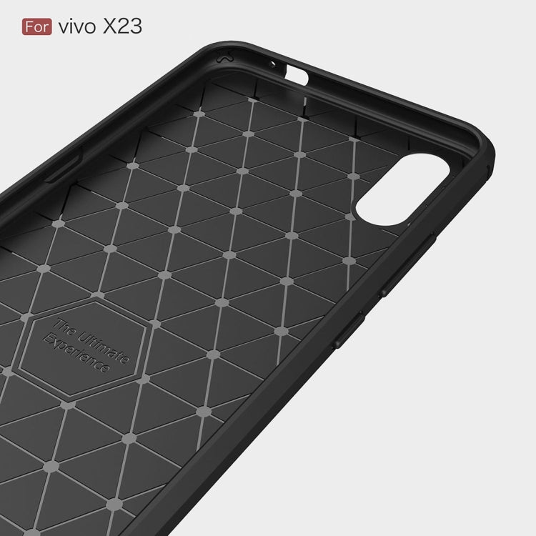 Carbon Fiber Texture TPU Shockproof Case For Vivo X23 Symphony Edition