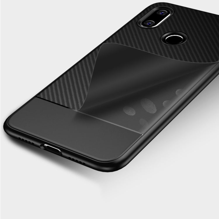 Lewei Carbon Fiber Texture TPU Case For Xiaomi 8 (Blue)