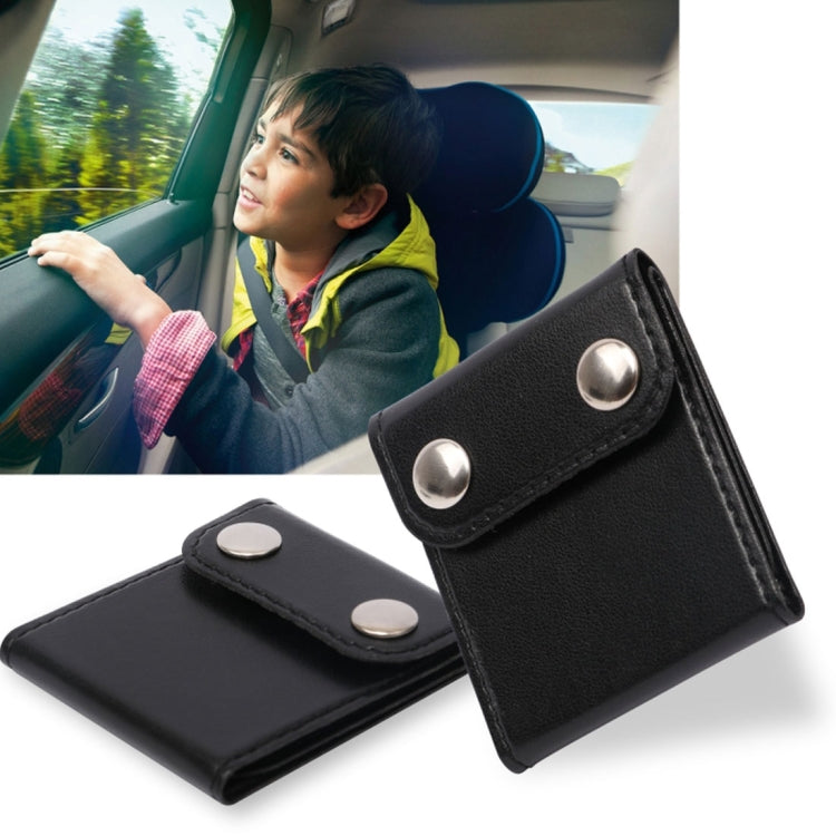 2 PCS Universal Car Seatbelt PU Safety Buckle Car Belt Strap Adjustment Child Safety Stopper Buckle