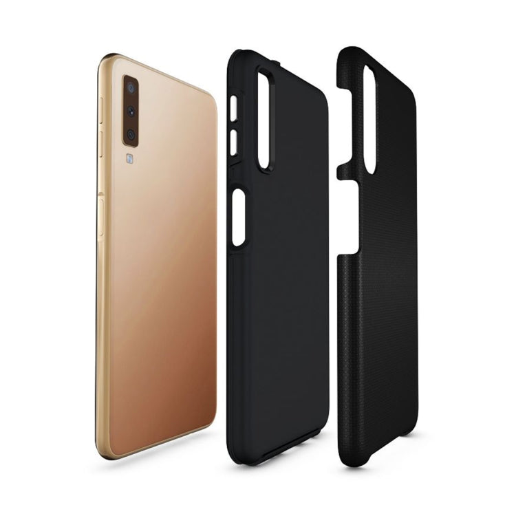 Anti-slip Armor Texture TPU + PC Case For Samsung Galaxy A7 (2018)