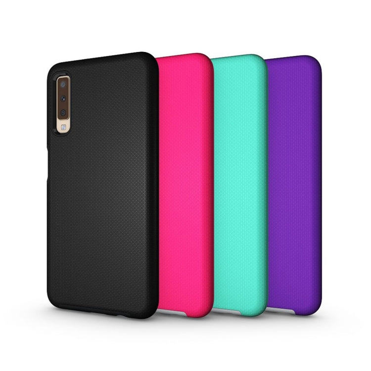 Anti-slip Armor Texture TPU + PC Case For Samsung Galaxy A7 (2018)