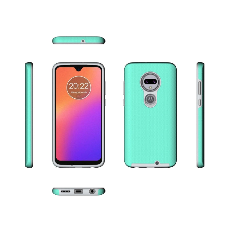 Anti-slip Armor Texture TPU + PC Case For Moto G7