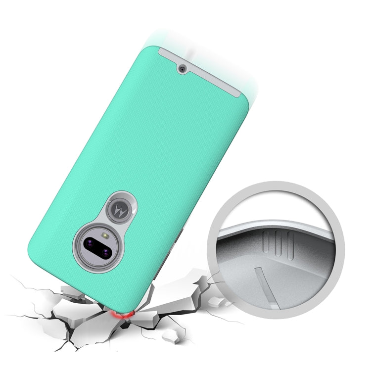 Anti-slip Armor Texture TPU + PC Case For Moto G7
