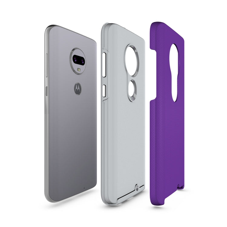 Anti-slip Armor Texture TPU + PC Case For Moto G7