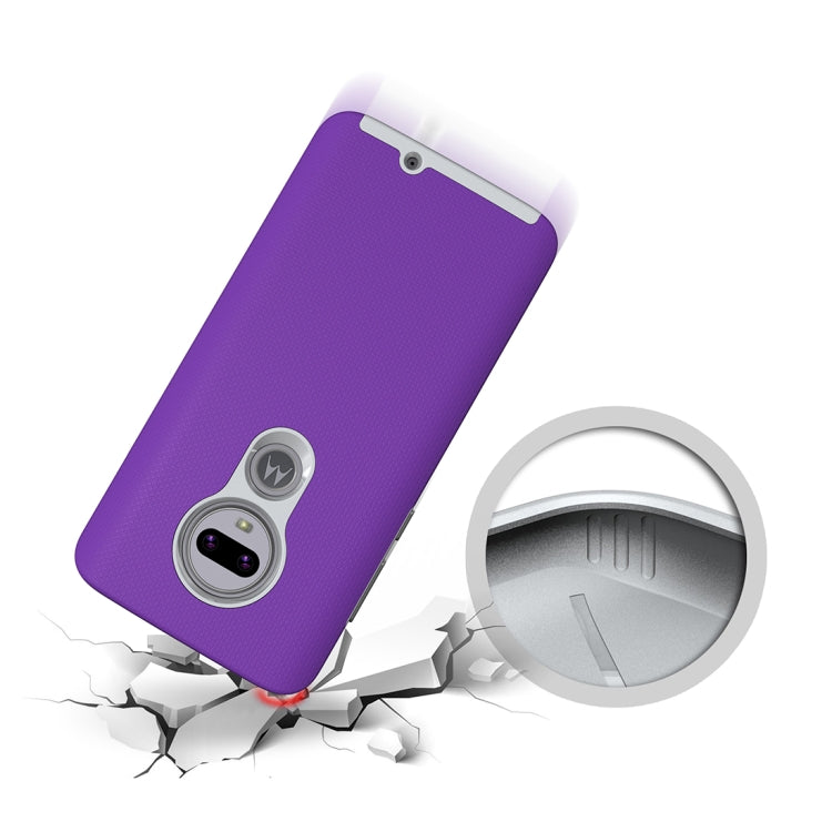 Anti-slip Armor Texture TPU + PC Case For Moto G7