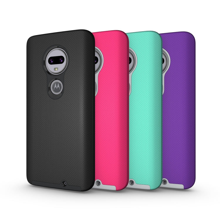 Anti-slip Armor Texture TPU + PC Case For Moto G7