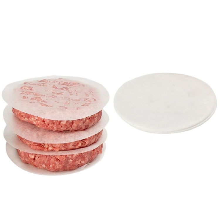 Household Food Grade Aluminum Alloy Kitchen Non-stick Coating Pressure Meat Patty Cake Hamburger Mold with 40 PCS Sided Silicone Papers