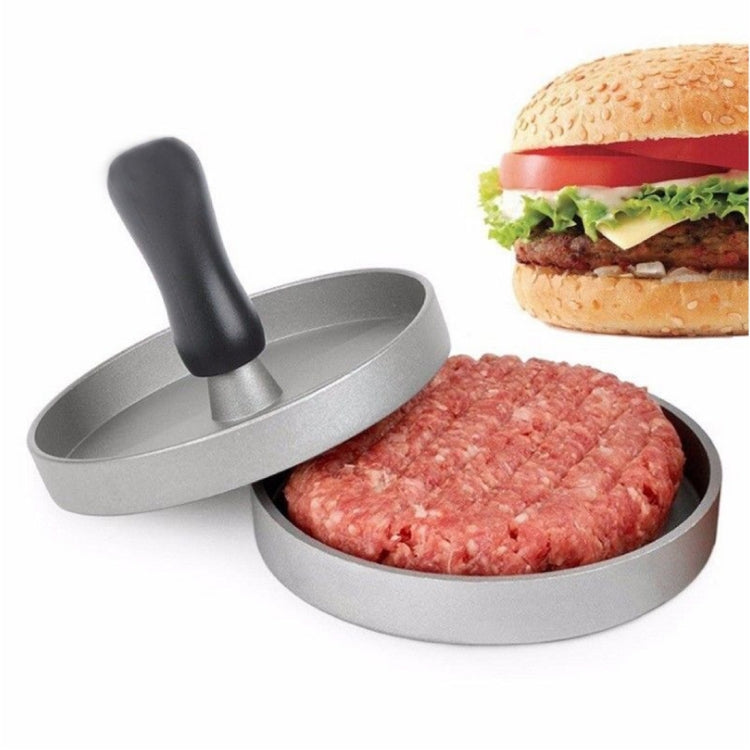 Household Food Grade Aluminum Alloy Kitchen Non-stick Coating Pressure Meat Patty Cake Hamburger Mold with 40 PCS Sided Silicone Papers