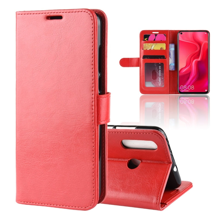 R64 Texture Horizontal Flip Leather Case For Huawei nova 4, with Holder & Card Slots & Wallet