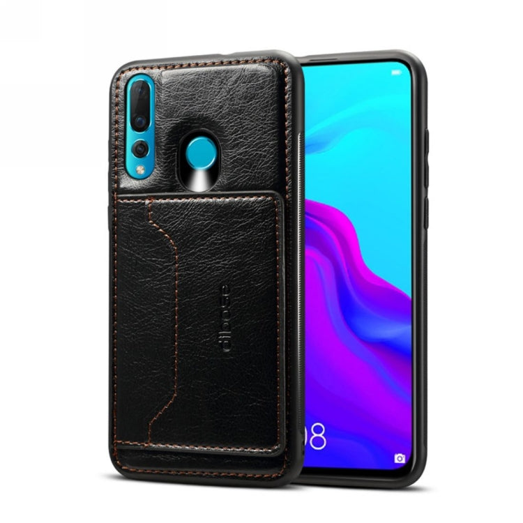 Dibase 2 in 1 Crazy Horse Texture PU Leather Case for Huawei Nova 4, with Holder & Card Slot