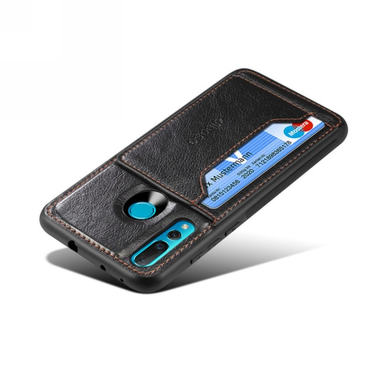 Dibase 2 in 1 Crazy Horse Texture PU Leather Case for Huawei Nova 4, with Holder & Card Slot