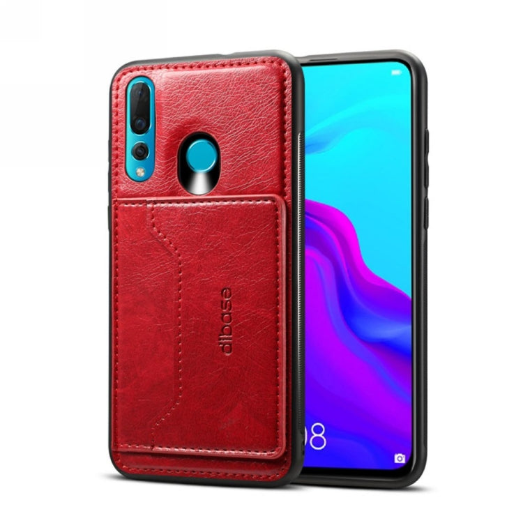 Dibase 2 in 1 Crazy Horse Texture PU Leather Case for Huawei Nova 4, with Holder & Card Slot