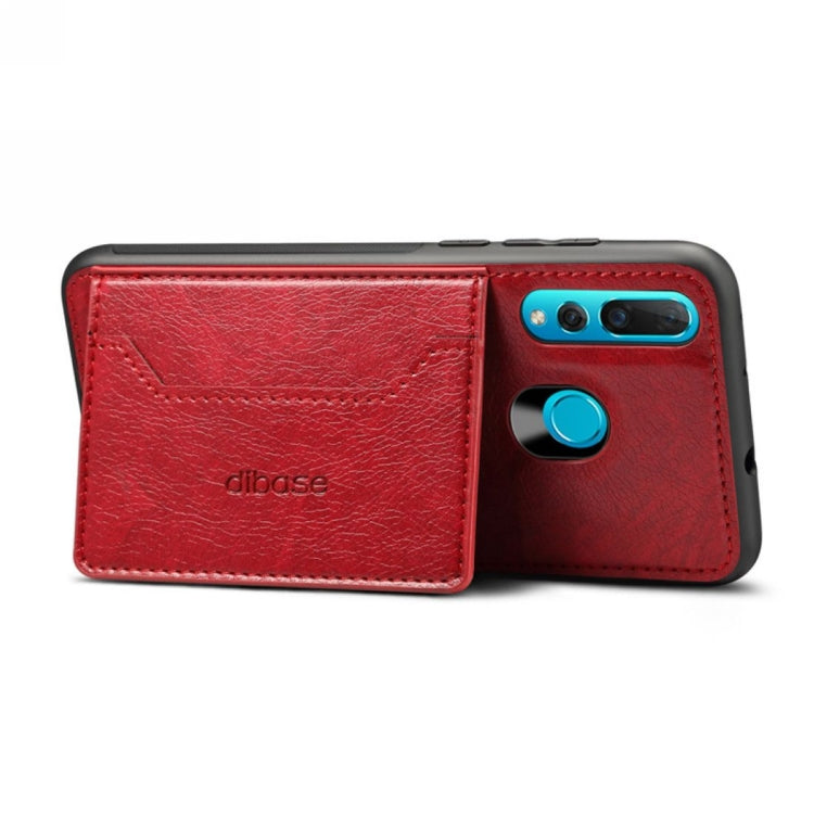 Dibase 2 in 1 Crazy Horse Texture PU Leather Case for Huawei Nova 4, with Holder & Card Slot