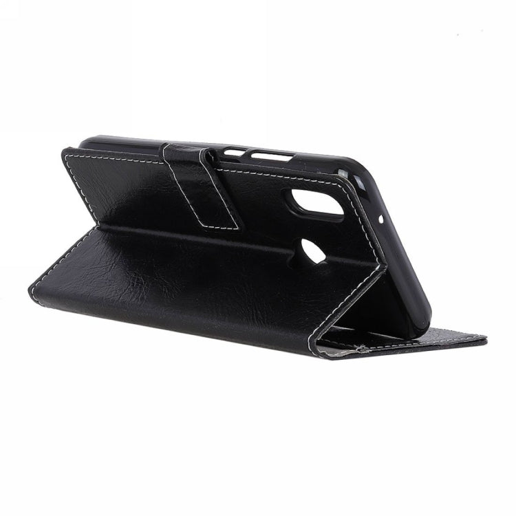 Retro Crazy Horse Texture Horizontal Flip Leather Case for Motorola MOTO P40, with Wallet & Holder & Card Slots & Photo Frame