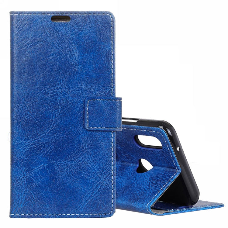 Retro Crazy Horse Texture Horizontal Flip Leather Case for Motorola MOTO P40, with Wallet & Holder & Card Slots & Photo Frame