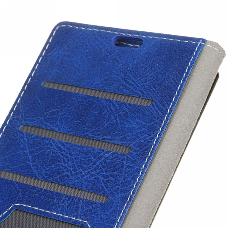 Retro Crazy Horse Texture Horizontal Flip Leather Case for Motorola MOTO P40, with Wallet & Holder & Card Slots & Photo Frame