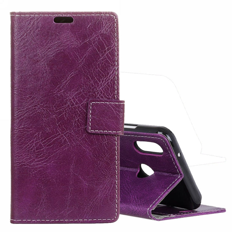 Retro Crazy Horse Texture Horizontal Flip Leather Case for Motorola MOTO P40, with Wallet & Holder & Card Slots & Photo Frame