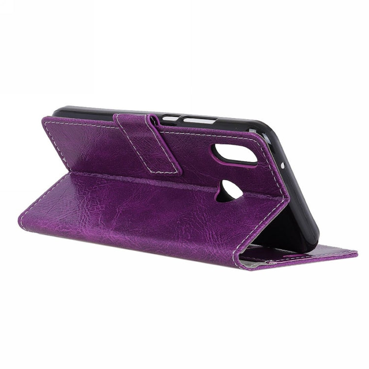 Retro Crazy Horse Texture Horizontal Flip Leather Case for Motorola MOTO P40, with Wallet & Holder & Card Slots & Photo Frame
