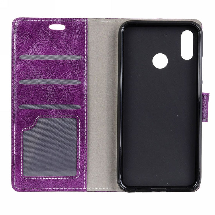 Retro Crazy Horse Texture Horizontal Flip Leather Case for Motorola MOTO P40, with Wallet & Holder & Card Slots & Photo Frame