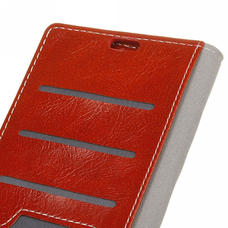 Retro Crazy Horse Texture Horizontal Flip Leather Case for Motorola MOTO P40, with Wallet & Holder & Card Slots & Photo Frame
