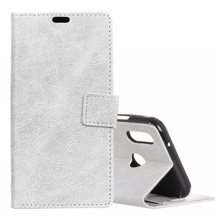Retro Crazy Horse Texture Horizontal Flip Leather Case for Motorola MOTO P40, with Wallet & Holder & Card Slots & Photo Frame