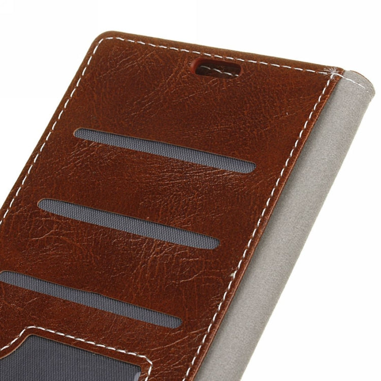 Retro Crazy Horse Texture Horizontal Flip Leather Case for Motorola MOTO P40, with Wallet & Holder & Card Slots & Photo Frame