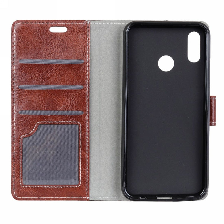 Retro Crazy Horse Texture Horizontal Flip Leather Case for Motorola MOTO P40, with Wallet & Holder & Card Slots & Photo Frame