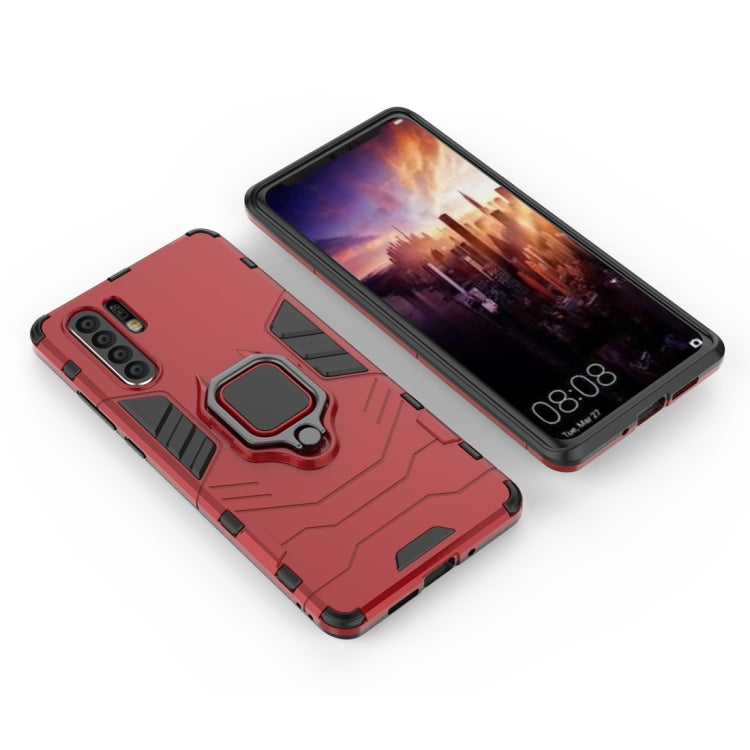 PC + TPU Shockproof Protective Case for Huawei Mate P30 Pro, with Magnetic Ring Holder