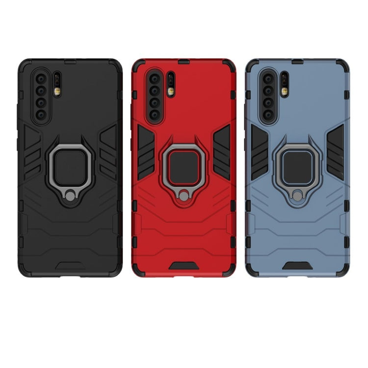 PC + TPU Shockproof Protective Case for Huawei Mate P30 Pro, with Magnetic Ring Holder
