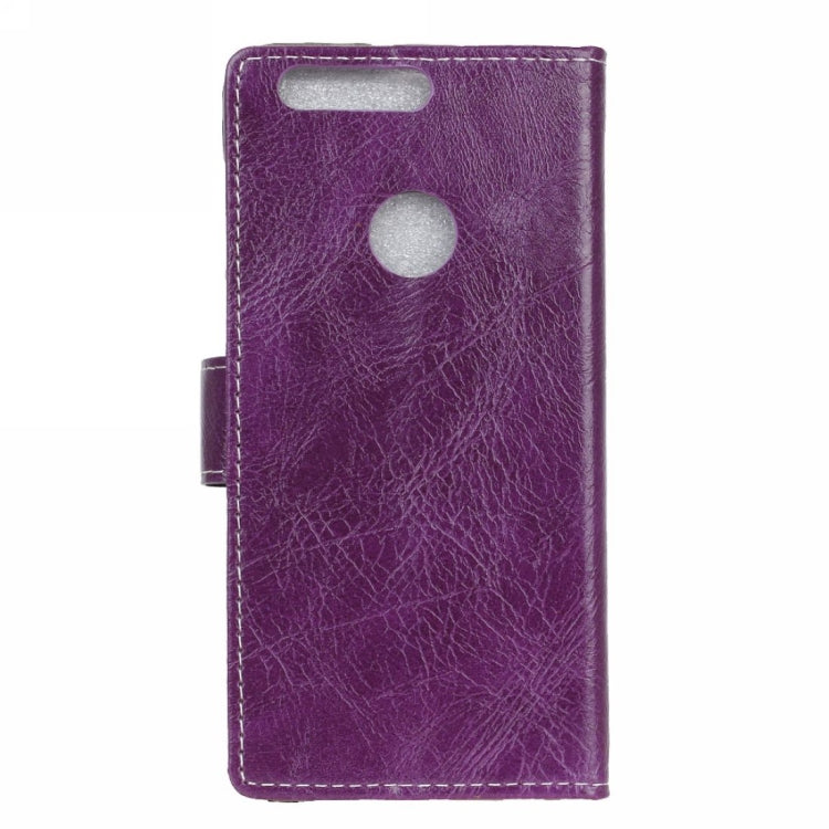 Retro Crazy Horse Texture Horizontal Flip Leather Case for Huawei Honor View 20, with Wallet & Holder & Card Slots & Photo Frame