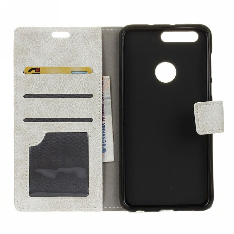 Retro Crazy Horse Texture Horizontal Flip Leather Case for Huawei Honor View 20, with Wallet & Holder & Card Slots & Photo Frame