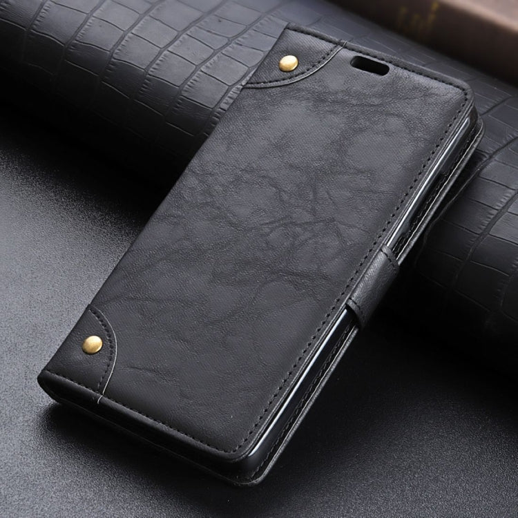 Copper Buckle Retro Crazy Horse Texture Horizontal Flip Leather Case for Motorola MOTO P40, with Holder & Card Slots & Wallet