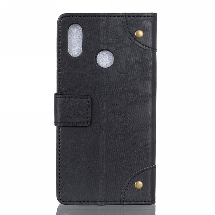 Copper Buckle Retro Crazy Horse Texture Horizontal Flip Leather Case for Motorola MOTO P40, with Holder & Card Slots & Wallet