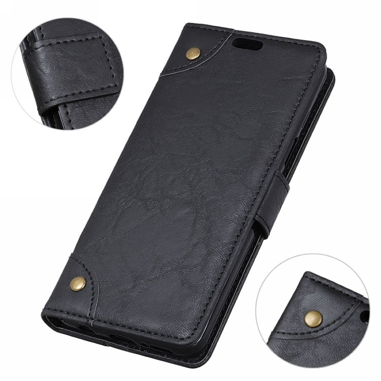 Copper Buckle Retro Crazy Horse Texture Horizontal Flip Leather Case for Motorola MOTO P40, with Holder & Card Slots & Wallet