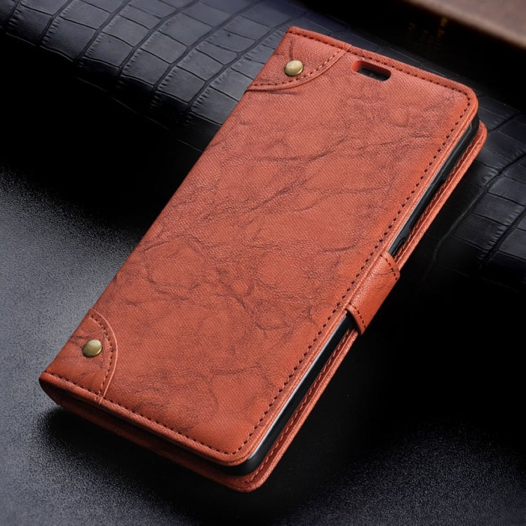 Copper Buckle Retro Crazy Horse Texture Horizontal Flip Leather Case for Motorola MOTO P40, with Holder & Card Slots & Wallet