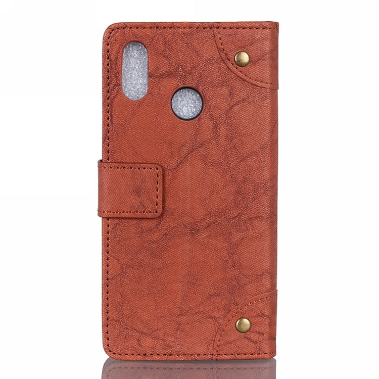 Copper Buckle Retro Crazy Horse Texture Horizontal Flip Leather Case for Motorola MOTO P40, with Holder & Card Slots & Wallet