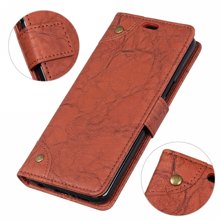 Copper Buckle Retro Crazy Horse Texture Horizontal Flip Leather Case for Motorola MOTO P40, with Holder & Card Slots & Wallet