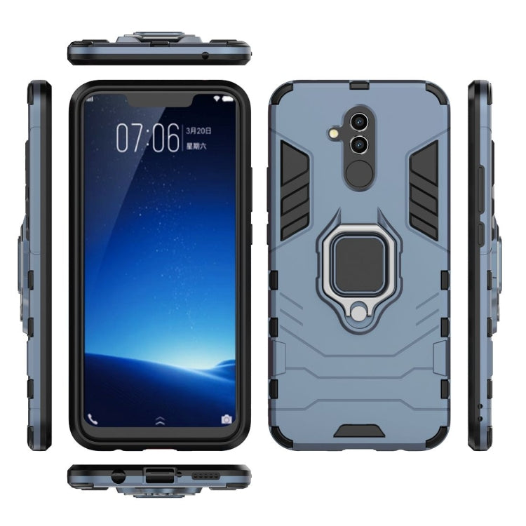 Shockproof PC + TPU Protective Case for Huawei Mate 20 Lite, with Magnetic Ring Holder