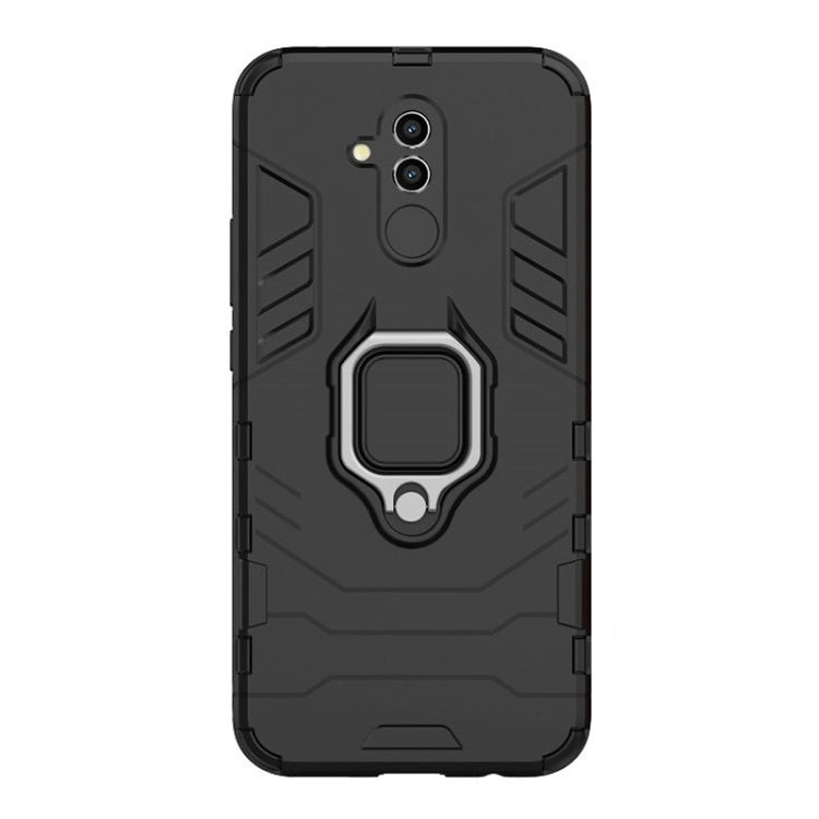 Shockproof PC + TPU Protective Case for Huawei Mate 20 Lite, with Magnetic Ring Holder