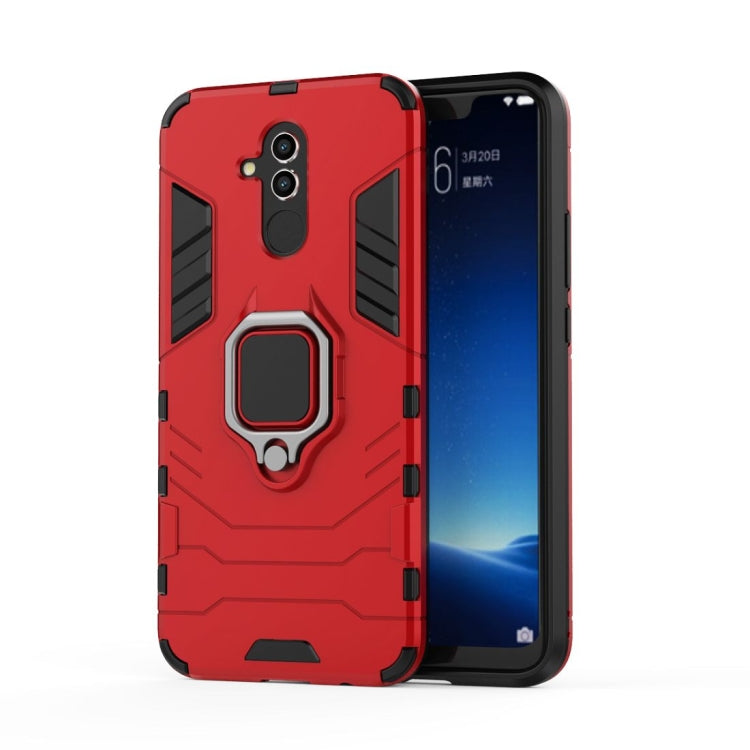 Shockproof PC + TPU Protective Case for Huawei Mate 20 Lite, with Magnetic Ring Holder