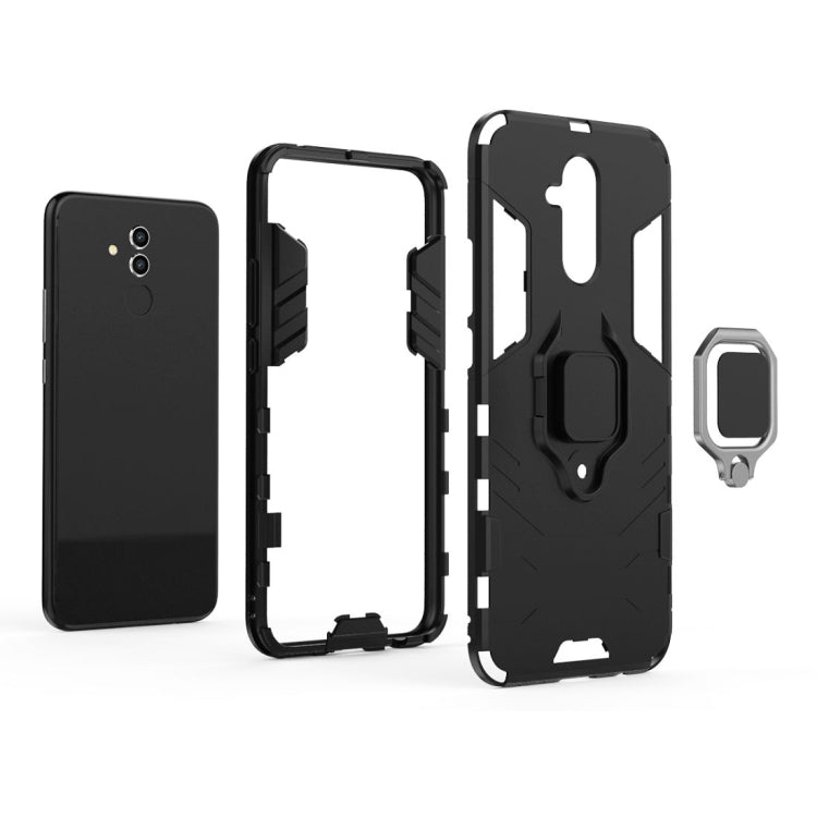 Shockproof PC + TPU Protective Case for Huawei Mate 20 Lite, with Magnetic Ring Holder