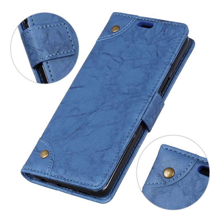 Copper Buckle Retro Crazy Horse Texture Horizontal Flip Leather Case for Huawei Honor View 20, with Holder & Card Slots & Wallet