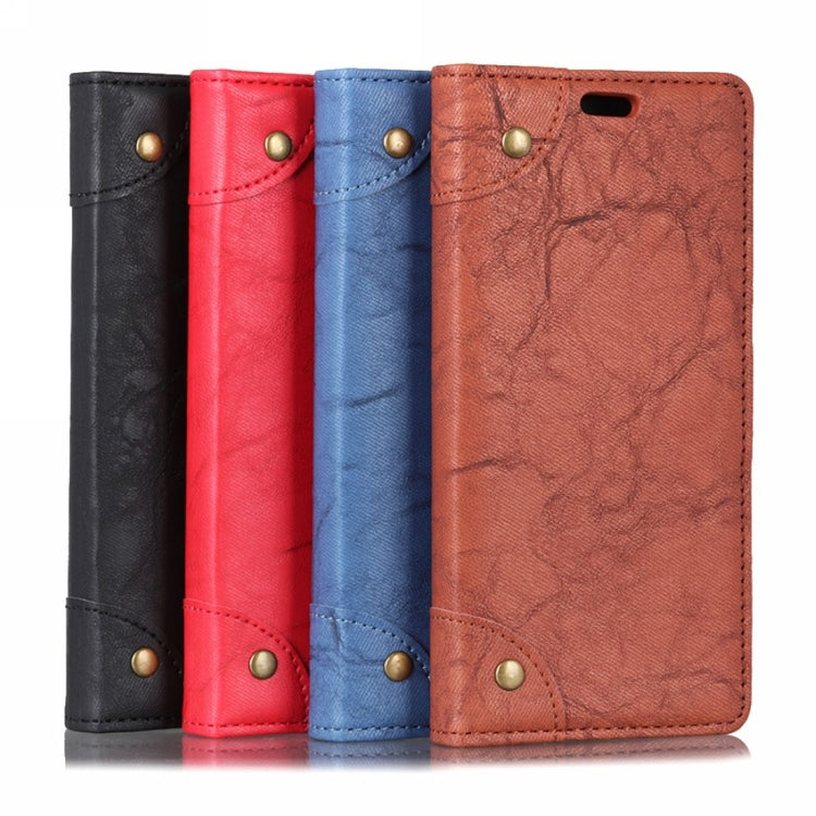 Copper Buckle Retro Crazy Horse Texture Horizontal Flip Leather Case for Xiaomi Mi Play, with Holder & Card Slots & Wallet