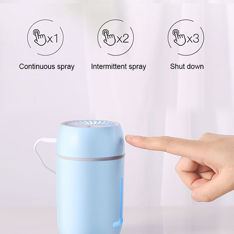 TOTUDESIGN FGHD-001 Whirly Series Water Bottle Shaped Portable Mute Desktop Air Humidifier with Night Light, Capacity: 280ml, DC 5V