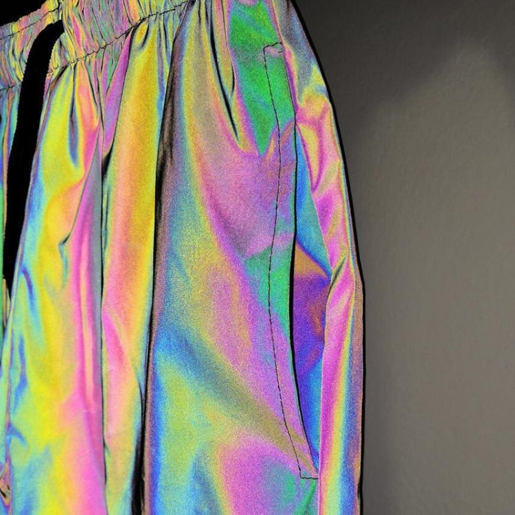 Summer Fashion Colorful Reflective Shorts Loose for Men