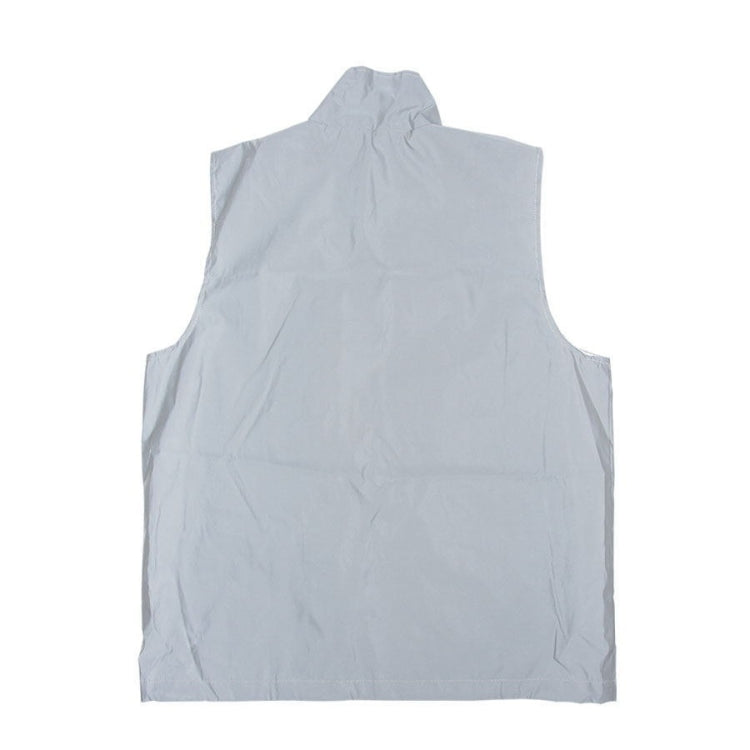 Zipper Reflective Vest Outdoor Sports Cycling Vest for Men