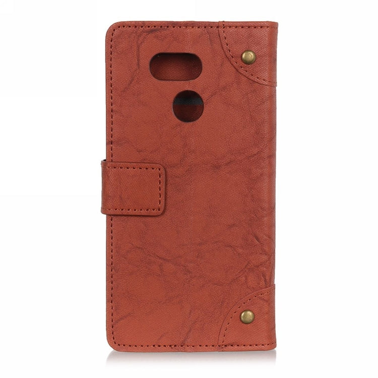 Copper Buckle Retro Crazy Horse Texture Horizontal Flip Leather Case for HTC Desire 12S, with Holder & Card Slots & Wallet